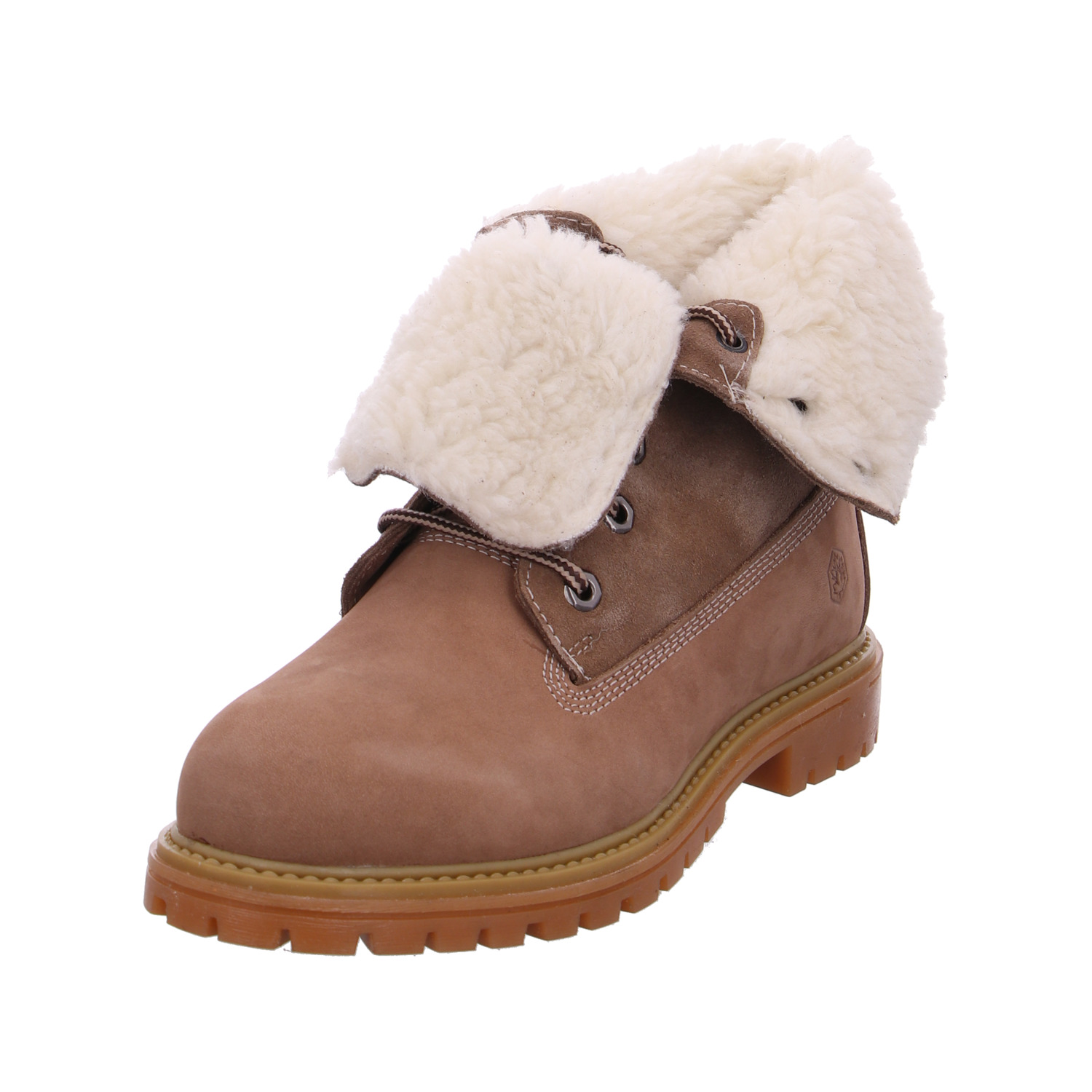 Lumberjack Schnürstiefel Beige